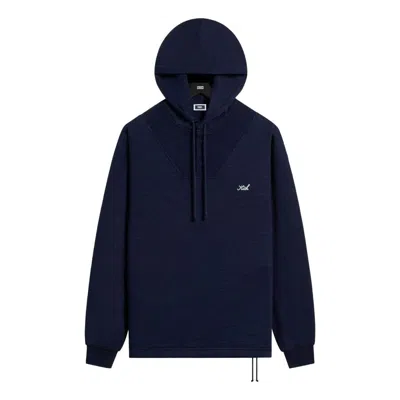 Kith Indigo Fleece Cropped Camden Hoodie 'raw Indigo' In Multi