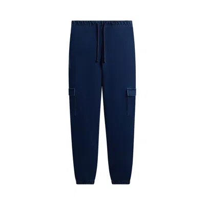 Pre-owned Kith Indigo Loopback Cargo Nelson Sweatpant 'dark Indigo' | Blue | Men's Size L