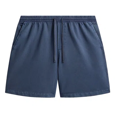 Pre-owned Kith Indigo Micro Fleece Curtis Short 'dark Indigo' | Blue | Men's Size Xxl