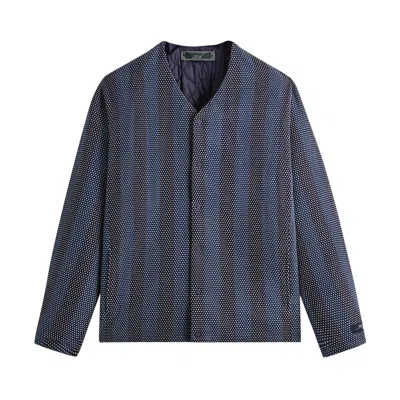 Pre-owned Kith Indigo Stitch Winfield Quilted Liner 'nocturnal' | Blue | Men's Size M