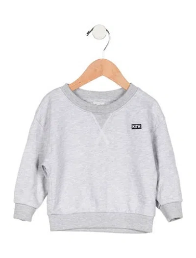 Pre-owned Kith Babies' Infant Boys' Grey Crewneck Sweatshirt