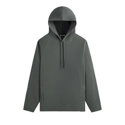 Pre-owned Kith Interlock Bleecker Hoodie 'machine' | Green | Men's Size Xxl