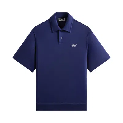 Pre-owned Kith Interlock Graham Polo 'deep Royal' | Blue | Men's Size Xs