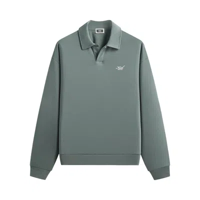 Pre-owned Kith Interlock Nelson Rugby Pullover 'court' | Green | Men's Size L