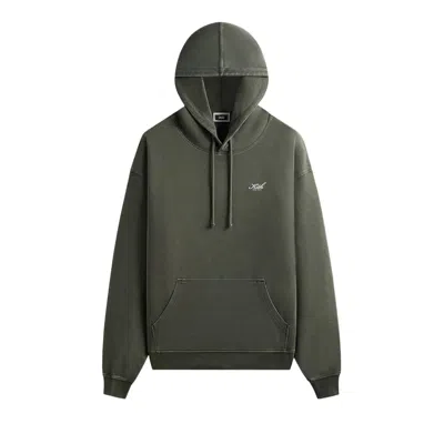 Pre-owned Kith Interlock Williams Iii Hoodie 'machine' | Green | Men's Size Xl