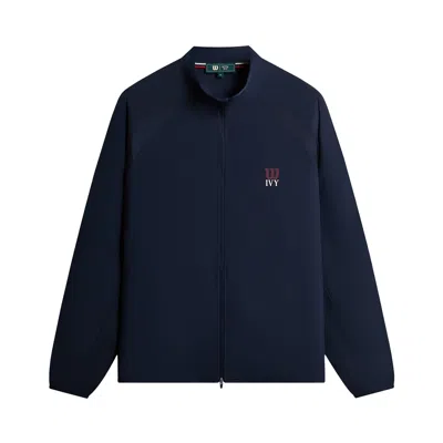 Pre-owned Kith Ivy For Wilson Classic Warm-up Jacket 'nocturnal' | Blue | Men's Size L