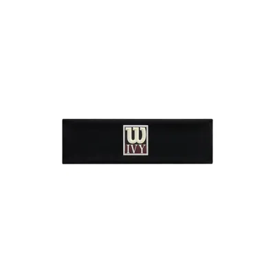 Pre-owned Kith Ivy For Wilson Logo Wide Headband 'black' | Men's Size Onesize