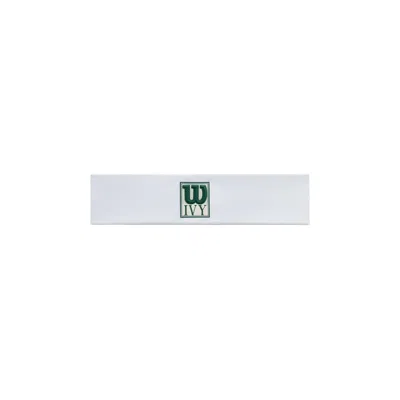 Pre-owned Kith Ivy For Wilson Logo Wide Headband 'white' | Men's Size Onesize