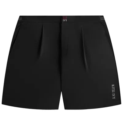 Pre-owned Kith Ivy For Wilson Meridian Pleated Short 'black' | Men's Size M