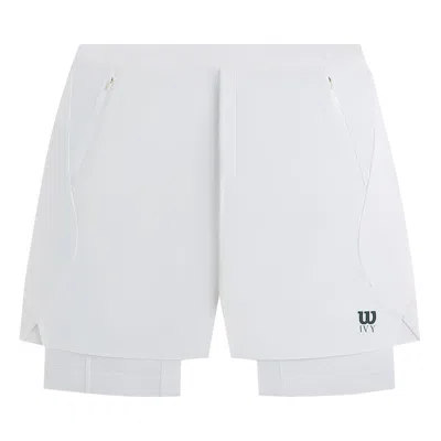 Pre-owned Kith Ivy For Wilson Topspin Short 'white' | Men's Size Xl