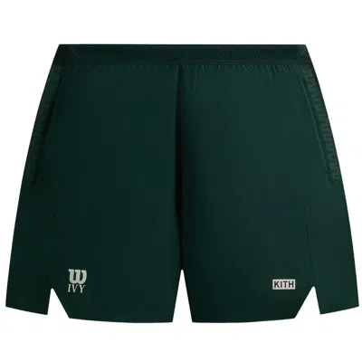 Pre-owned Kith Ivy For Wilson Tour Short 'ivy Green' | Men's Size M