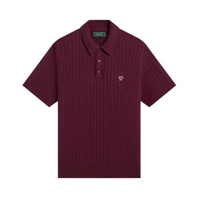 Pre-owned Kith Ivy Knit Tilden Polo 'magma' | Red | Men's Size M