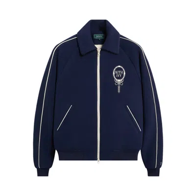 Pre-owned Kith Ivy Wool Varsity Jacket 'nocturnal' | Blue | Men's Size Xl