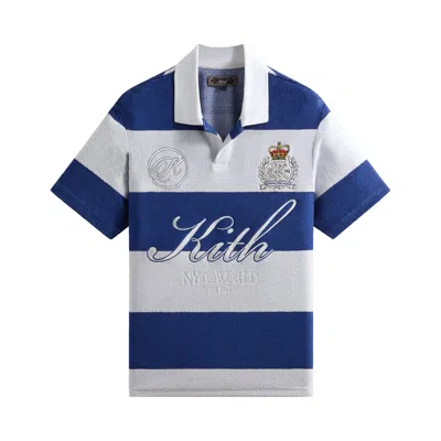 Pre-owned Kith Jacquard Towel Terry Ray Polo 'white' | Men's Size Xxl