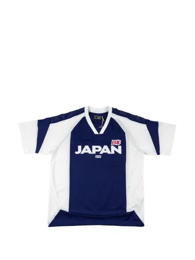 Kith Japan Mesh Jersey T-shirt In Blue