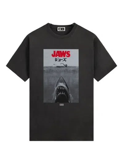 Kith Jaws Japanese Poster T-shirt In Black