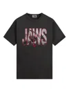 Kith Jaws Shark-attack Graphic T-shirt In Black