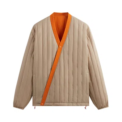 Pre-owned Kith Jerome Reversible Cross Front Puffer Jacket 'flare' In Cream