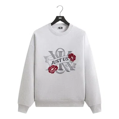 Kith Just Us Crewneck 'light Heather Grey' In Gray