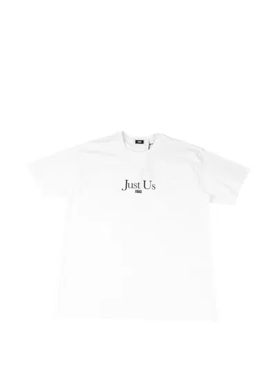 Kith Just Us Slogan-print T-shirt In White