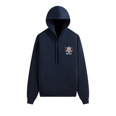 Pre-owned Kith K&k Beaded Nelson Hoodie 'nocturnal' | Blue | Men's Size Xs