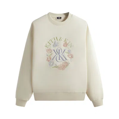 Pre-owned Kith K&k Monogram Nelson Crewneck 'sandrift' | Cream | Men's Size L