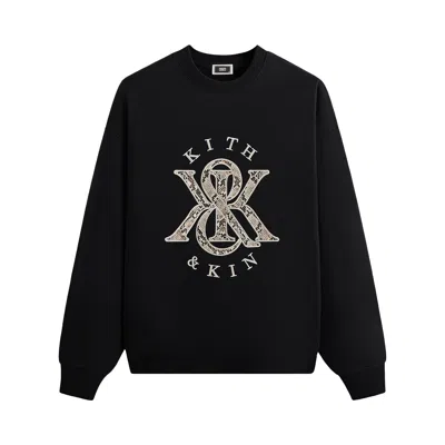 Pre-owned Kith K&k Python Nelson Crewneck 'black' | Men's Size S