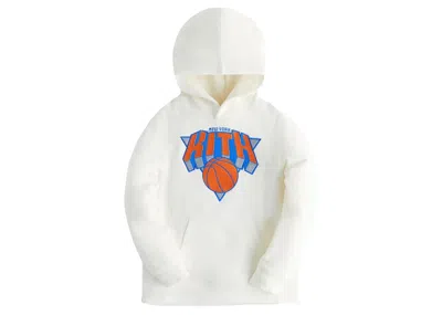 Pre-owned Kith Kids New York Knicks Hoodie In Sandrift