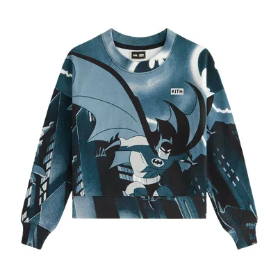 Pre-owned Kith Kids X Batman And Robin Nelson Crewneck 'black' | Multi-color | Kid's Size Xl In Multicolor