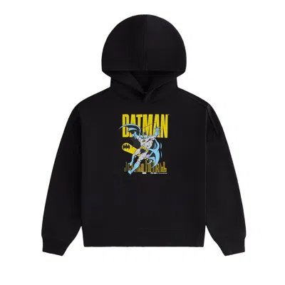 Pre-owned Kith Kids X Batman Classic Vintage Hoodie 'black' | Kid's Size Xl