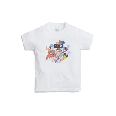 Pre-owned Kith Kids X Looney Tunes Tee Shirt In White