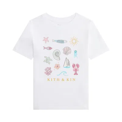 Pre-owned Kith & Kin Beach Tee 'white' | Kid's Size L