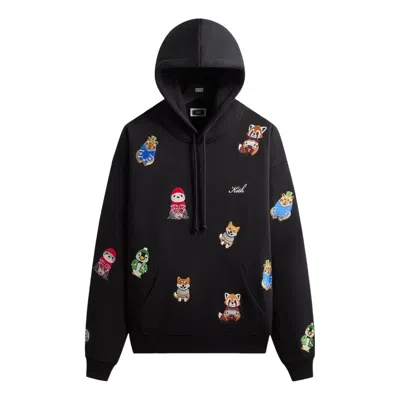 Kith Mas 2025 Animal Character Nelson Hoodie 'black' In Blue