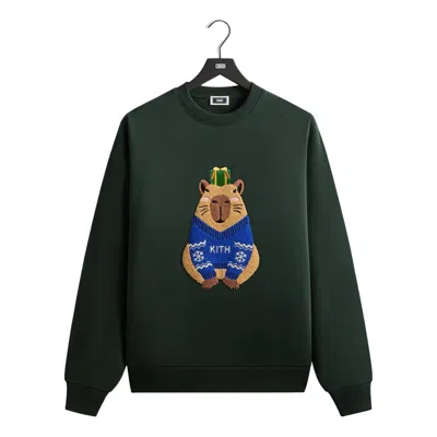 Kith Mas 2025 Capybara Nelson Crewneck 'stadium' In Green