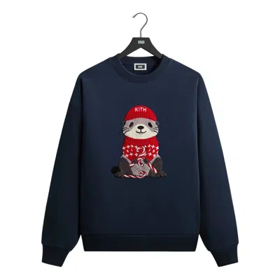 Kith Mas 2025 Otter Nelson Crewneck 'nocturnal' In Black