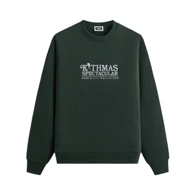 Pre-owned Kith Mas For The Radio City Rockettes Mas Spectacular Nelson Crewneck 'stadium' | Green | Me