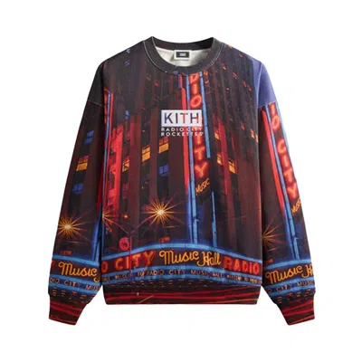Pre-owned Kith Mas For The Radio City Rockettes Nelson Crewneck 'black' | Men's Size L