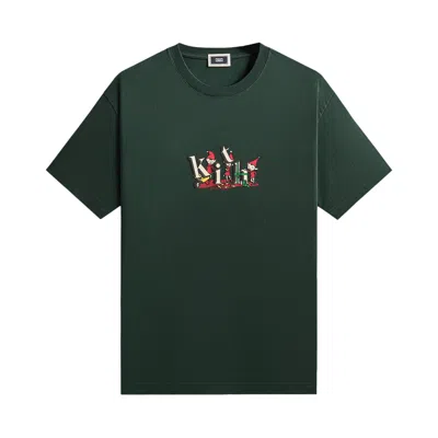 Pre-owned Kith Mas Serif Elf Tee 'stadium' | Green | Men's Size L