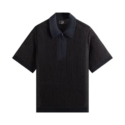 Pre-owned Kith Knit Nash Polo 'cosmos' | Black | Men's Size Xs