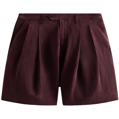 Pre-owned Kith Kylan Pleated Short 'rich' | Red | Men's Size 44