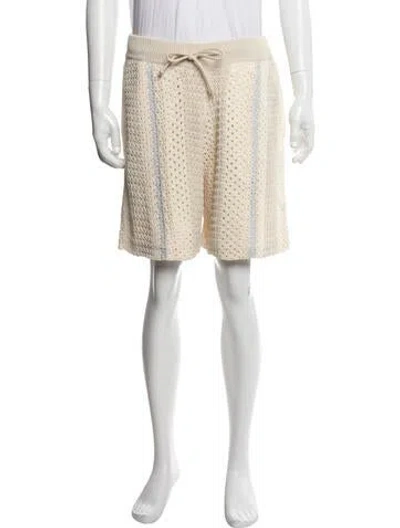 Pre-owned Kith Lace Pattern Jogger Shorts In Neutrals