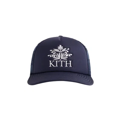 Pre-owned Kith Lace Poly Foam Nolan Trucker Hat 'nocturnal' | Blue | Men's Size Onesize