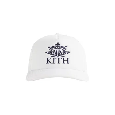 Pre-owned Kith Lace Poly Foam Nolan Trucker Hat 'white' | Men's Size Onesize