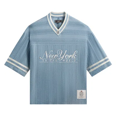 Pre-owned Kith Ladder Lace Julian Jersey 'analysis' | Blue | Men's Size M