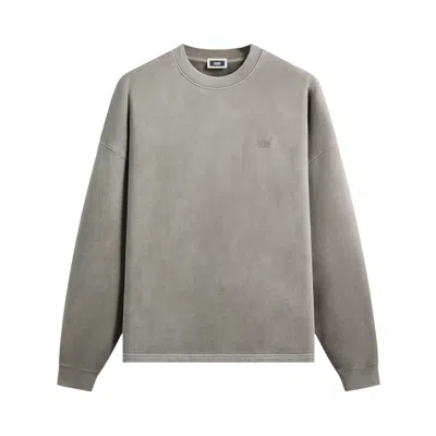 Pre-owned Kith Lawson Crewneck 'soot' | Grey | Men's Size Xxl