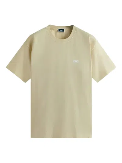 Kith Lax Logo-embroidered T-shirt In Neutral