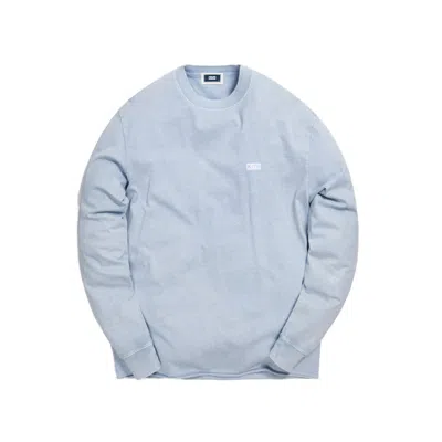 Pre-owned Kith Lax Pigment Dyed Long Sleeve Tee Shirt In Light Indigo In Purple
