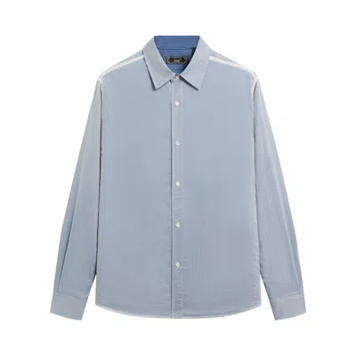 Pre-owned Kith Layered Stripe Georgie Shirt 'white' | Men's Size Xxl