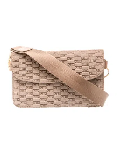 Pre-owned Kith Leather Crossbody Bag In Neutrals