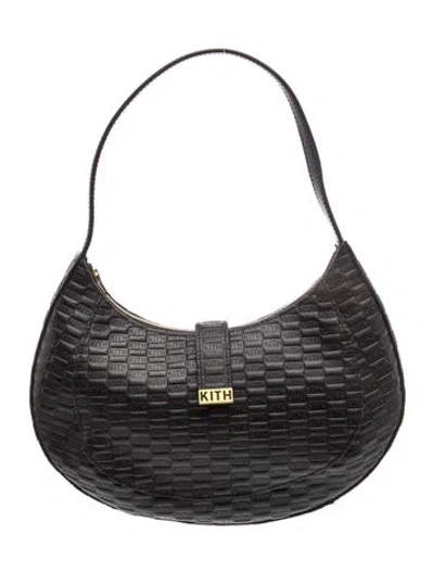 Pre-owned Kith Leather Shoulder Bag In Black